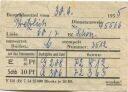 Bestandszettel vom 30.9.1955 - Linie 60 Bahnhof Schöneberg