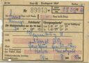 Umweg-Fahrkarte 1960 für eine Person 2. Kl. von Hamburg Hb. nach Basel Bad Bf.