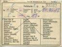 DB Fahrkarte 2. Kl für 1 Person von Basel Bad Bf nach Wyhlen 1972