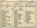 DB Fahrkarte 2. Kl für 1 Person von Basel Bad Bf nach Wyhlen 1972