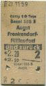 Basel SBB 3 - Augst Frenkendorf-Füllinsdorf und zurück - Fahrkarte