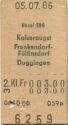 Basel SBB Kaiseraugst Frenkendorf-Füllinsdorf Duggingen - Fahrkarte