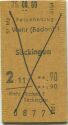 Wehr (Baden) Säckingen - Fahrkarte