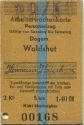 Arbeiterwochenkarte - Personenzug Dogern Waldshut - Fahrkarte
