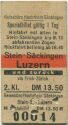 Spezialbillet gültig 1 Tag - Reisebüro Hochrhein Säckingen - Stein-Säckingen Luzern - Fahrkarte