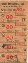 Spanien - Barcelona - Gran Metropolitano de Barcelona - 5 Billetes de 80cts. - Fahrschein