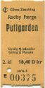 Danmark - Rodby Faerge Puttgarden - Fahrkarte