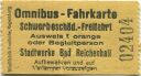 Omnibus-Fahrkarte - Stadtwerke Bad Reichenhall - Fahrkarte