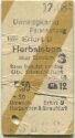 Umwegkarte Personenzug Erfurt Herbsleben - Fahrkarte 1939