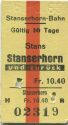 Stanserhorn-Bahn - Stans Stanserhorn und zurück - Fahrkarte