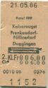 Basel SBB Kaiseraugst Frenkendorf-Füllinsdorf Duggingen - Fahrkarte
