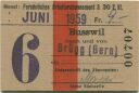 Persönliches Arbeiterabonnement - Busswil nach und von Brügg (BE) - Fahrkarte