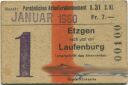 Persönliches Arbeiterabonnement - Etzgen nach und von Laufenburg - Fahrkarte