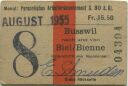 Arbeiterabonnement - Busswil nach und von Biel (Bienne) - Fahrkarte