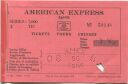 American Express Agents - British Railways - London Waterloo Portsmouth Harbour - Fahrkarte
