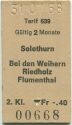 Solothurn Bei den Weihern Riedholz Flumenthal - Fahrkarte
