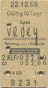 Lyss Vevey und zurück - Fahrkarte