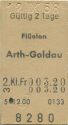 Flüelen Arth-Goldau - Fahrkarte 1968