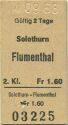 Solothurn - Flumenthal - Fahrkarte