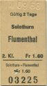 Solothurn - Flumenthal - Fahrkarte