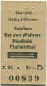 Solothurn - Bei den Weihern Riedholz Flumenthal - Fahrkarte