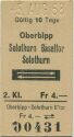 Oberbipp - Solothurn-Baseltor Solothurn und zurück - Fahrkarte