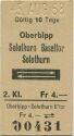 Oberbipp - Solothurn-Baseltor Solothurn und zurück - Fahrkarte