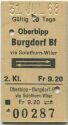Oberbipp - Burgdorf Bf via Solothurn-Wiler und zurück - Fahrkarte