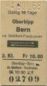Oberbipp - Bern via Solothurn-Fraubrunnen und zurück - Fahrkarte