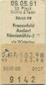 Zürich HB - Frauenfeld Aadorf Rämismühle-Zell via Winterthur - Fahrkarte