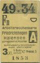 Arbeiterwochenkarte - Friedrichshagen - Halensee über Friedrichstrasse
