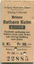 Brienz-Rothorn-Bahn - Brienz Rothorn Kulm und zurück - Fahrkarte