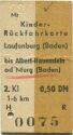 Fahrkarte - Kinder-Rückfahrkarte Laufenburg (Baden)