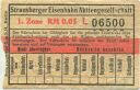Fahrschein - Strausberg - Strausberger Eisenbahn Aktiengesellschaft