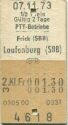 Frick SBB Laufenburg SBB - PTT Betriebe - Fahrkarte Postauto