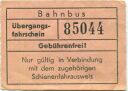 Bahnbus - Übergangsfahrschein