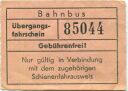 Bahnbus - Übergangsfahrschein