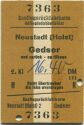 Ausflugsrückfahrkarte Udflugtsdobbeltbillet - Neustadt (Holst) Gedser und zurück - Fahrkarte