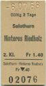Solothurn Hinteres Riedholz - Fahrkarte