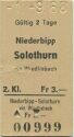Niederbipp Solothurn via Wiedlisbach - Fahrkarte