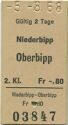 Niederbipp Oberbipp - Fahrkarte