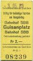 Verkehrsbetriebe der Stadt Bern - Bahnhof SBB Guisanplatz Bahnhof SBB - Fahrkarte