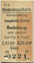 Kinderdoppelkarte - Langebrück - Radeberg