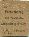 Ruprechtshofen Wieselburg (Erlauf) - Fahrkarte