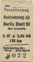 Neubrandenburg Berlin Stettiner Bahnhof über Neustrelitz - Fahrkarte