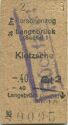 Langebrück (Sachsen) Klotzsche - Fahrkarte