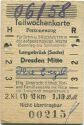 Teilwochenkarte für 3 Hin- und Rückfahrten Langebrück (Sachsen) Dresden Mitte - Fahrkarte