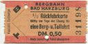 Bergbahn Bad Harzburg - Rückfahrkarte ein Berg- und Talfahrt