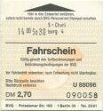 BVG - Fahrschein - Fahrpreis