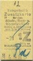 Fahrkarte - Tempelhof - Zusatzkarte für den Stadt- Ring- und Vorortverkehr